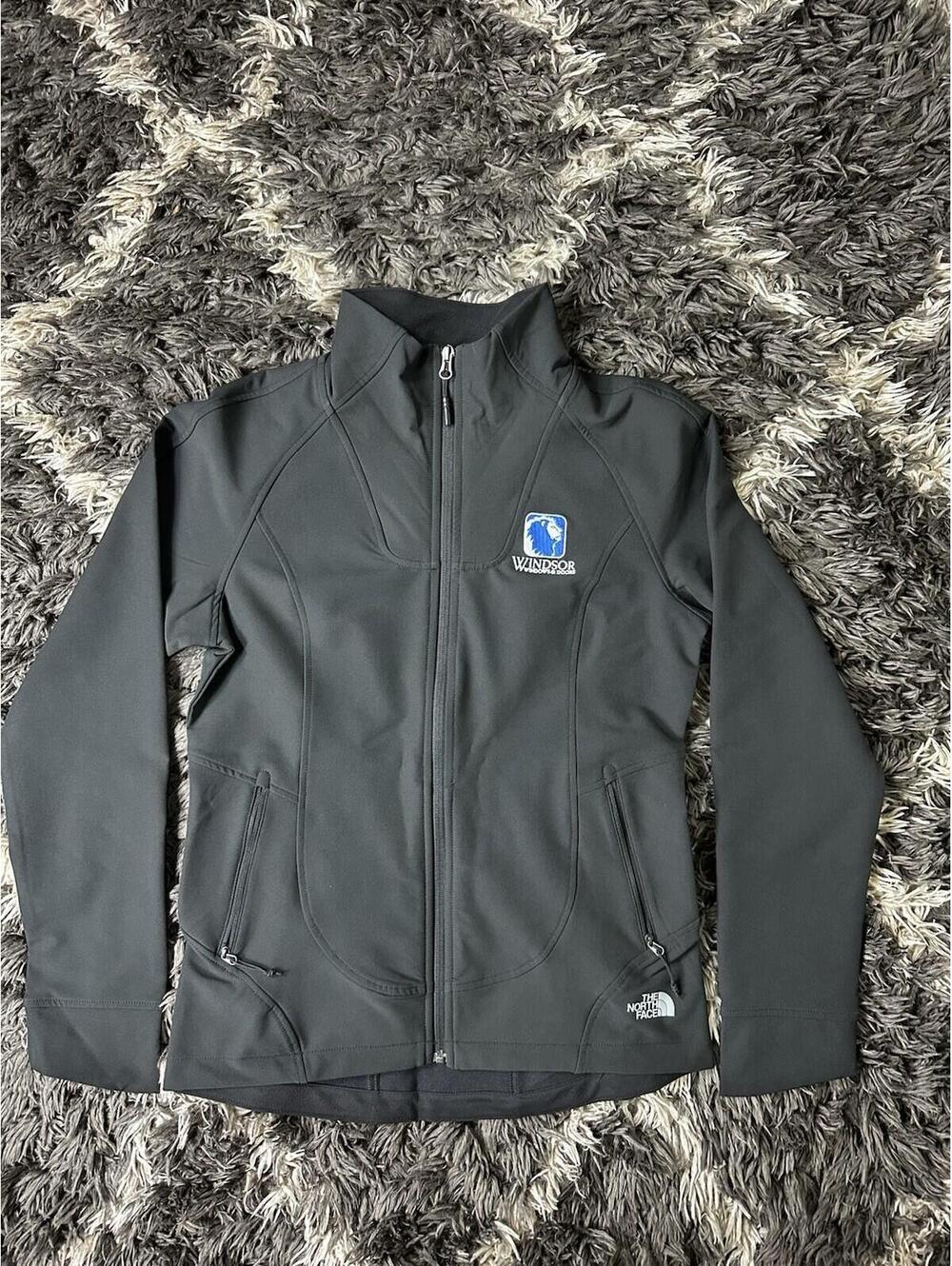 The North Face Apex Bionic Jacket Womens Small S Black Softshell Windsor Logo